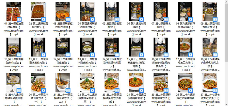 图片[2]-pf059、四川红油凉拌菜做法教学配方视频教程-知食网