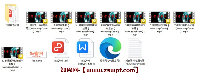 图片[2]-pf246、韩国炸鸡 技术配方视频教程-知食网