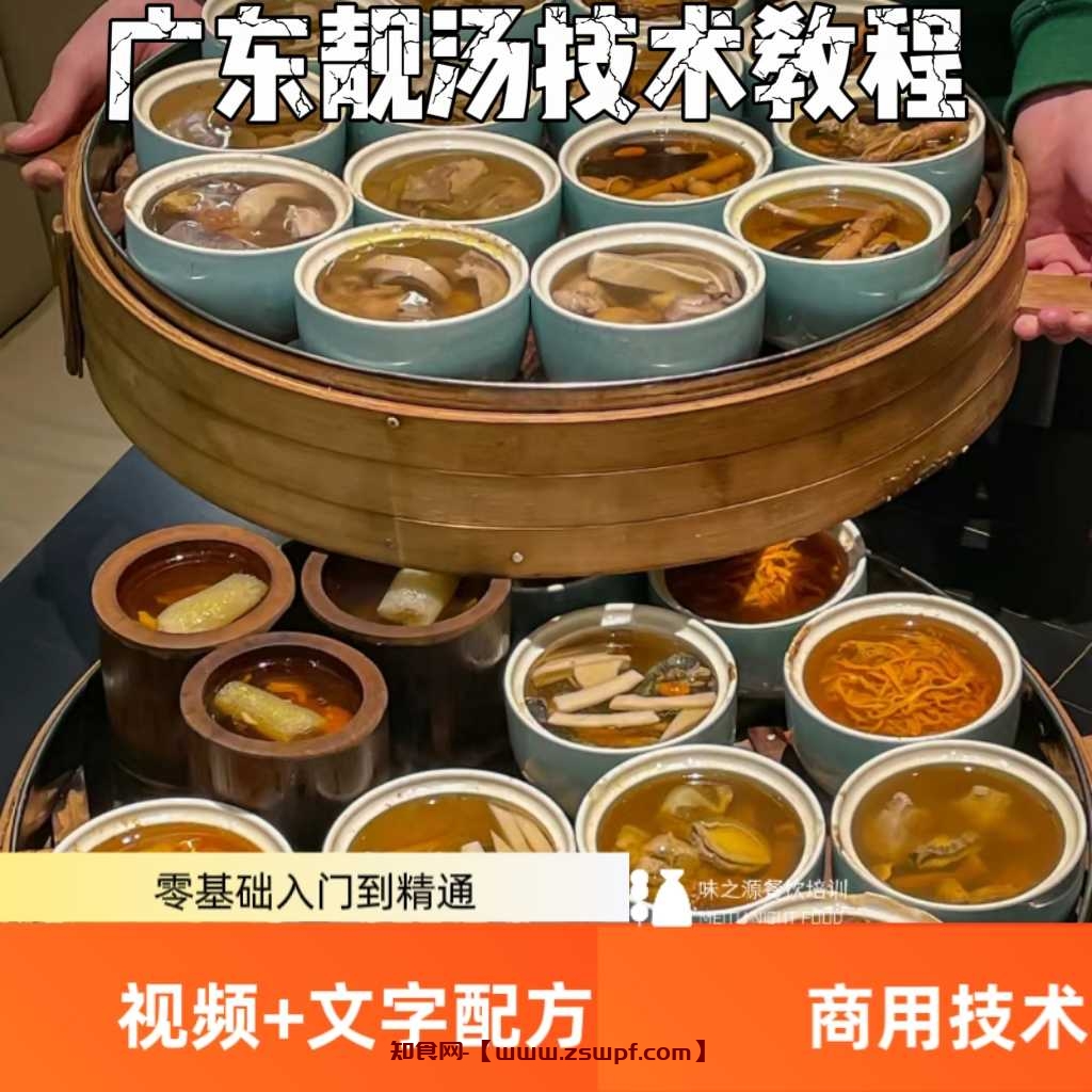 pf439、特色广东靓汤技术配方视频制作教程高清视频教程餐饮配方-知食网